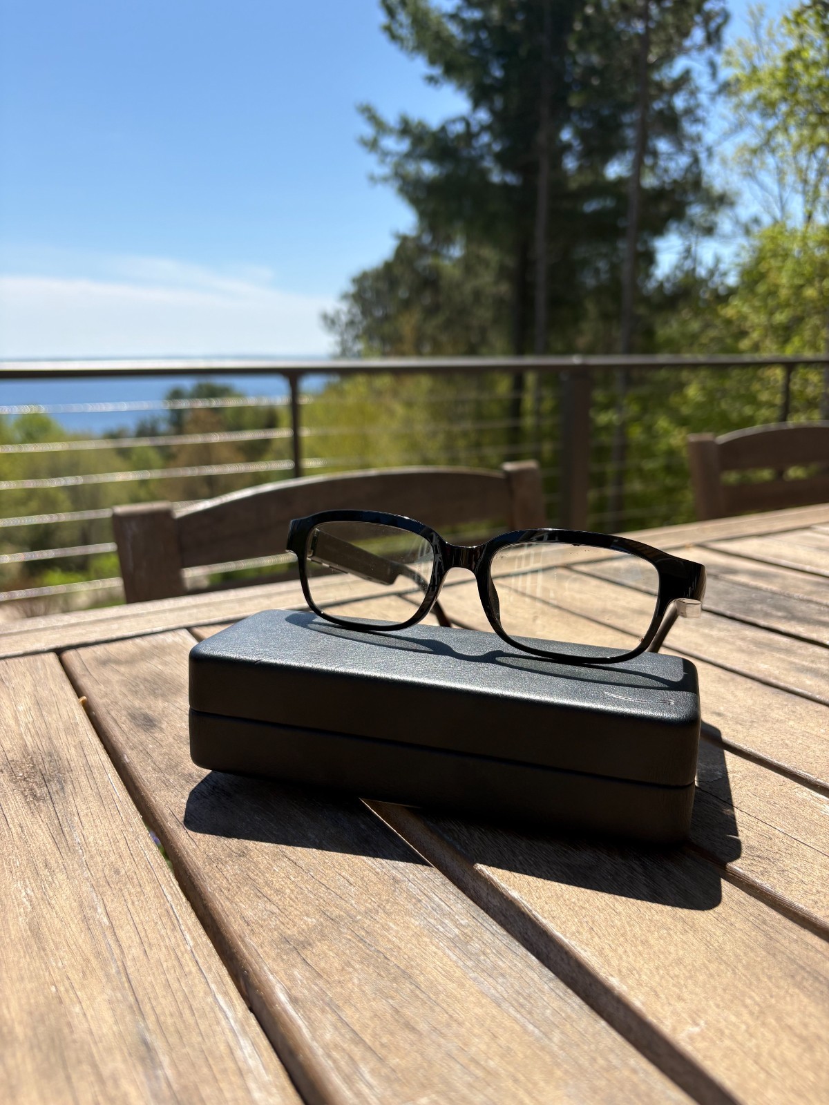 Black Amazon Echo Frames 1st Generation Smart Audio Glasses with Alexa