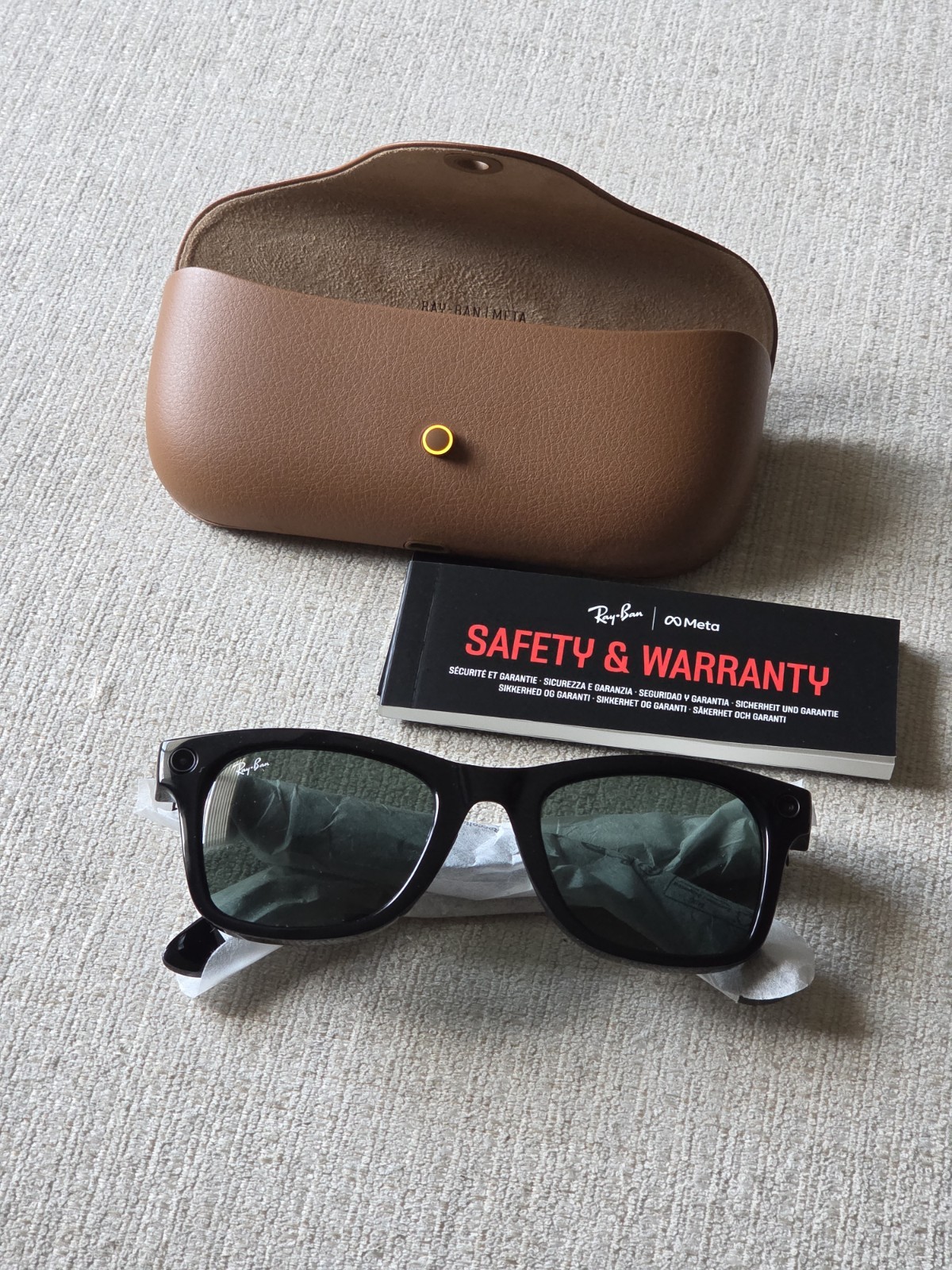 RayBan Meta Wayfarer Gen 2 With Graphite Green Lens RW4012 601/71 Size 53-22 Blk