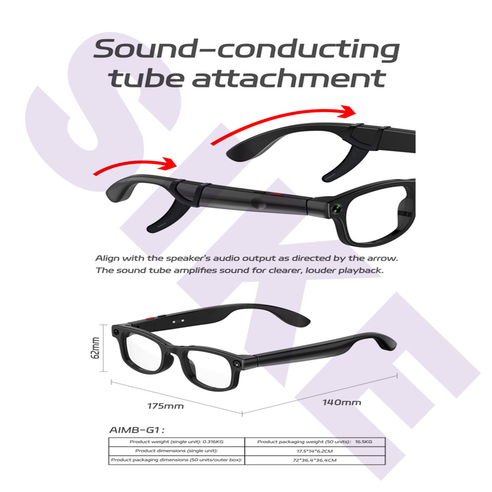 Use for travel AI smart glasses with camera and bluetooth and translation and vi