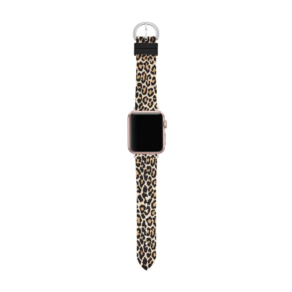 Kate Spade New York Apple Watch Silicone, Band Strap Leopard Print 38/40mm