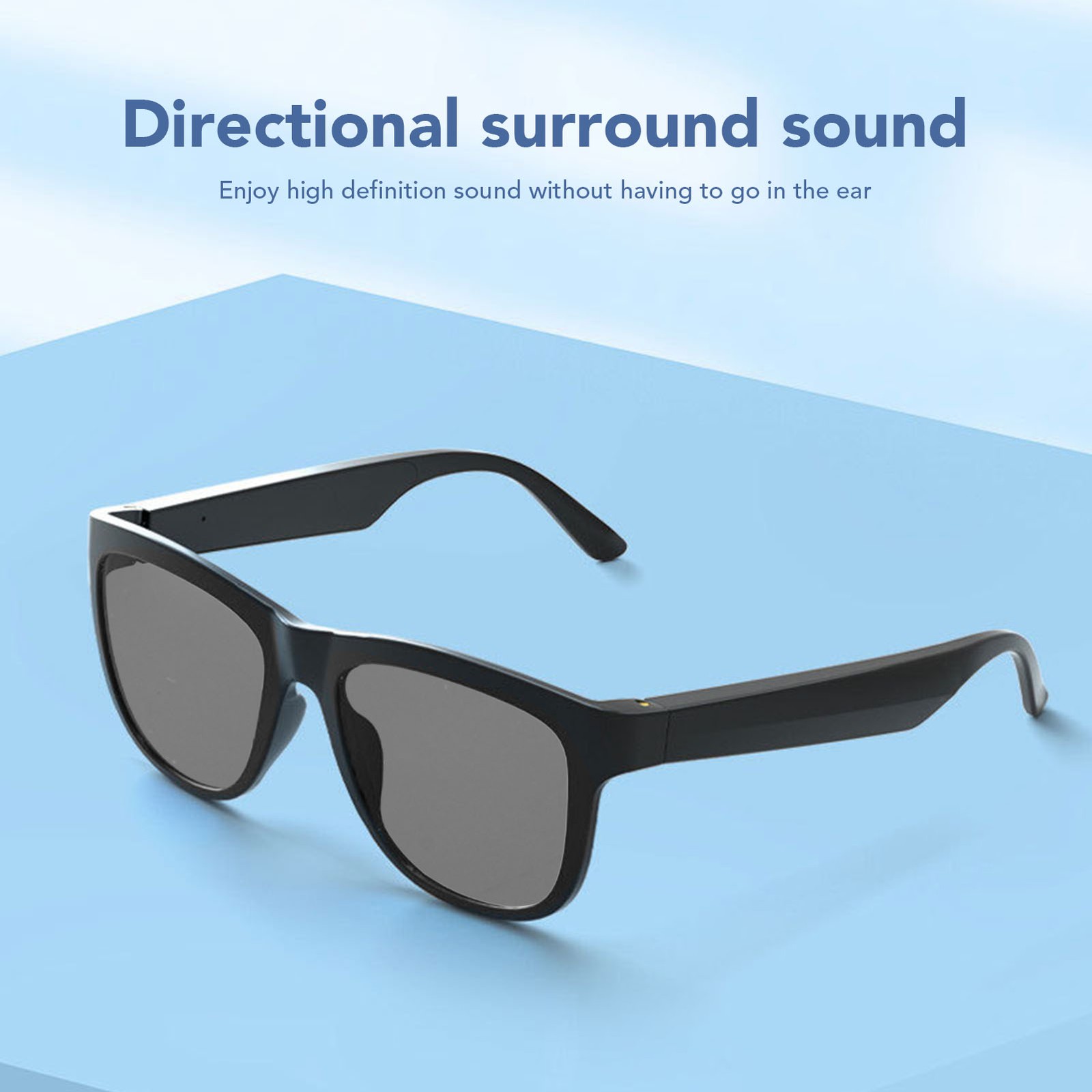 Smart Glasses Wireless Bluetooth V5.0 EDR Touch Control Sports Music Sungla HWDV