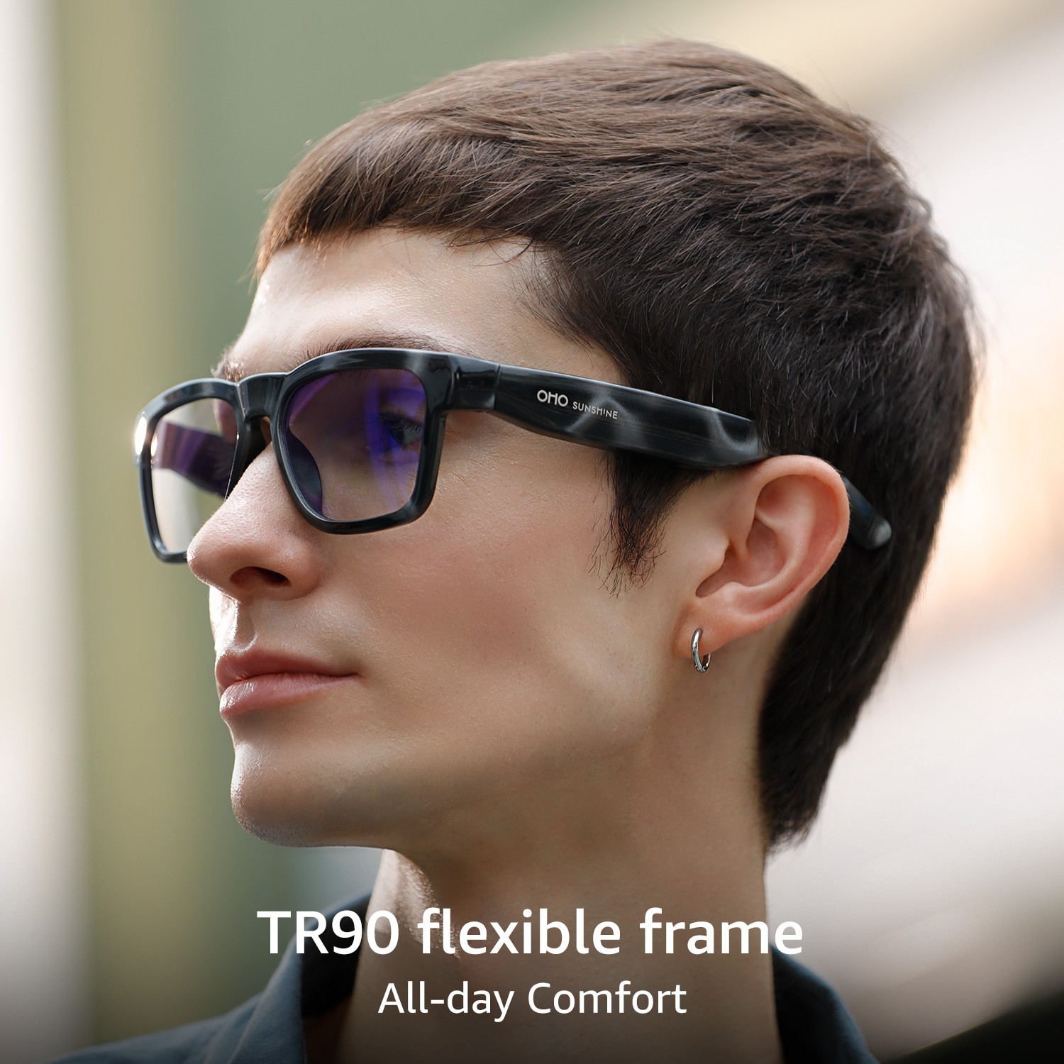 OhO Sunshine Smart Bluetooth AI Translation Glasses – Photochromic Lens