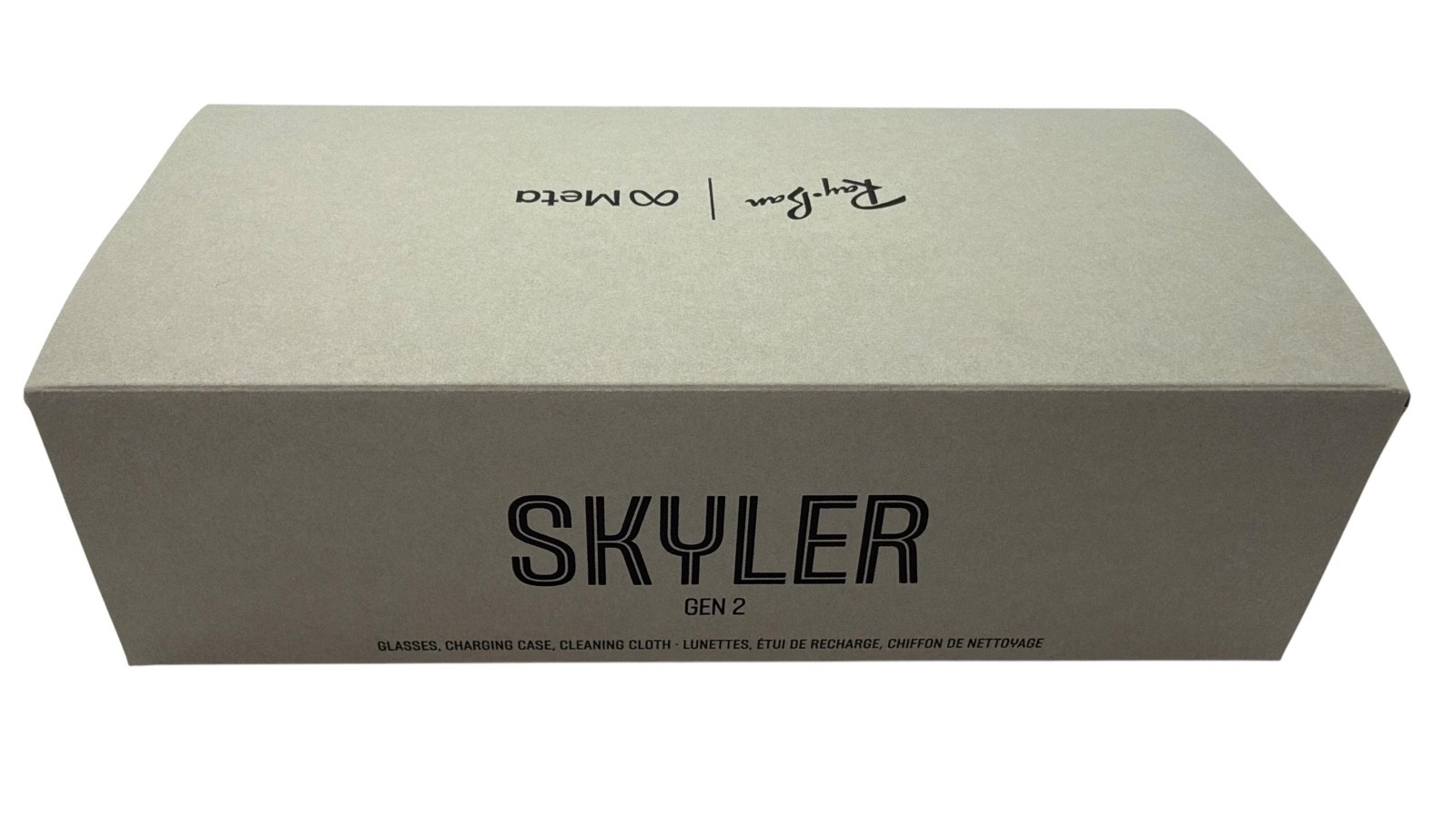 Ray-Ban Meta Skyler (Gen 2) Shiny Black/Clear Lens/Standard NEW Open Box