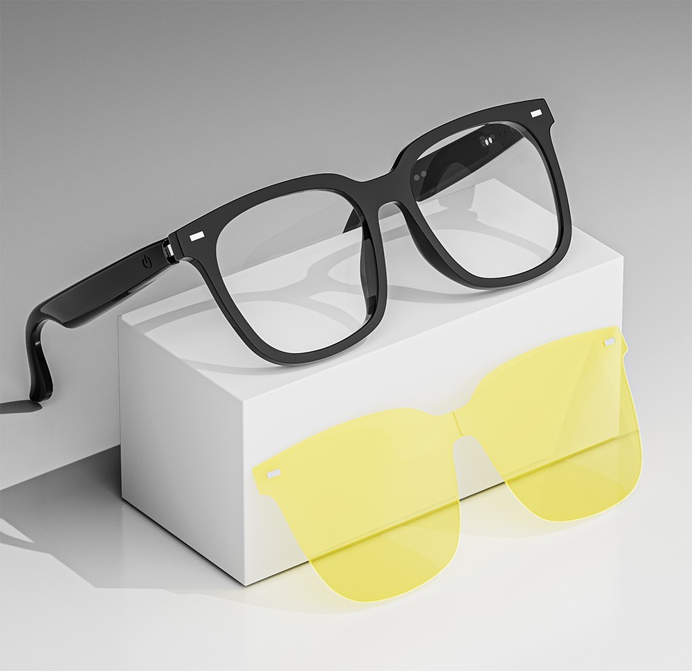 Anti-Blue Ray AI Smart Glasses Voice Assistant Real-Time Translation Call Music