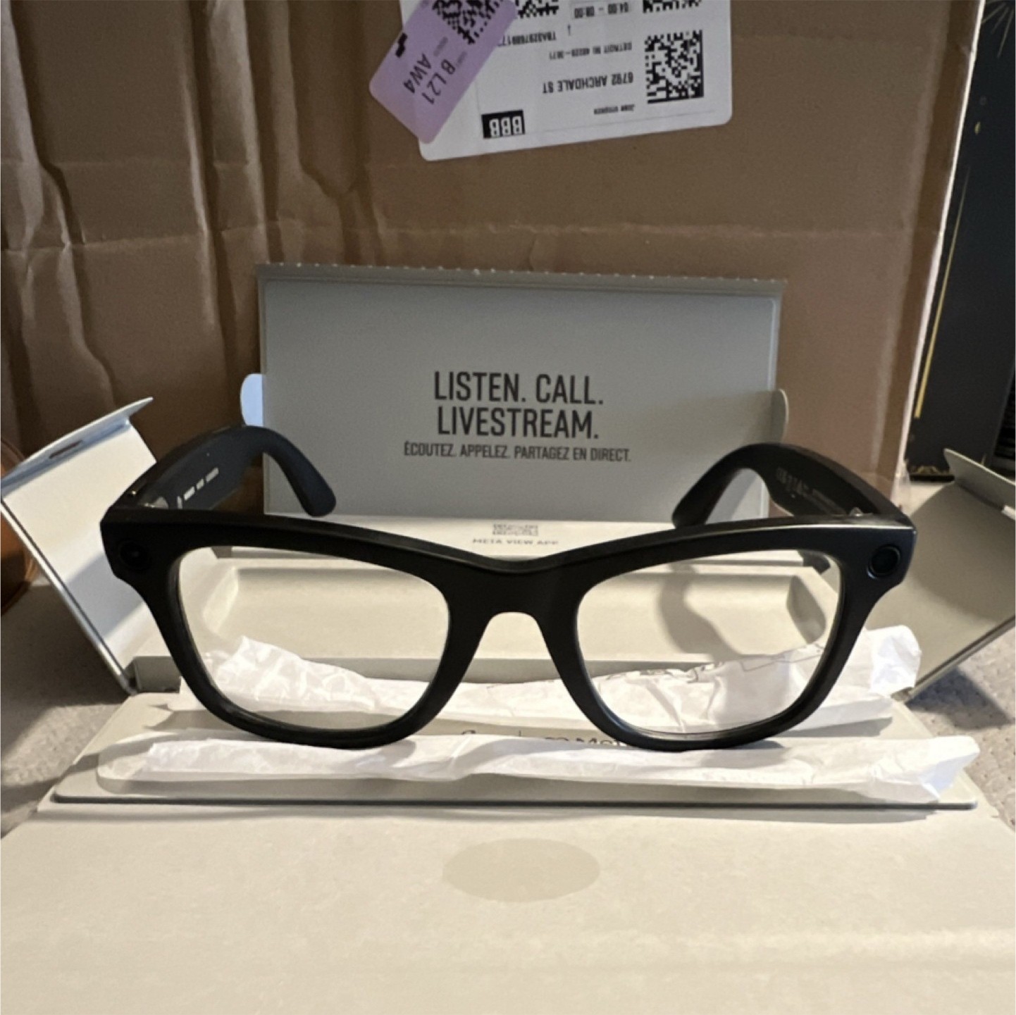 Ray-Ban Meta Wayfarer Large RW4008 Smart Glasses Bluetooth Wi-Fi