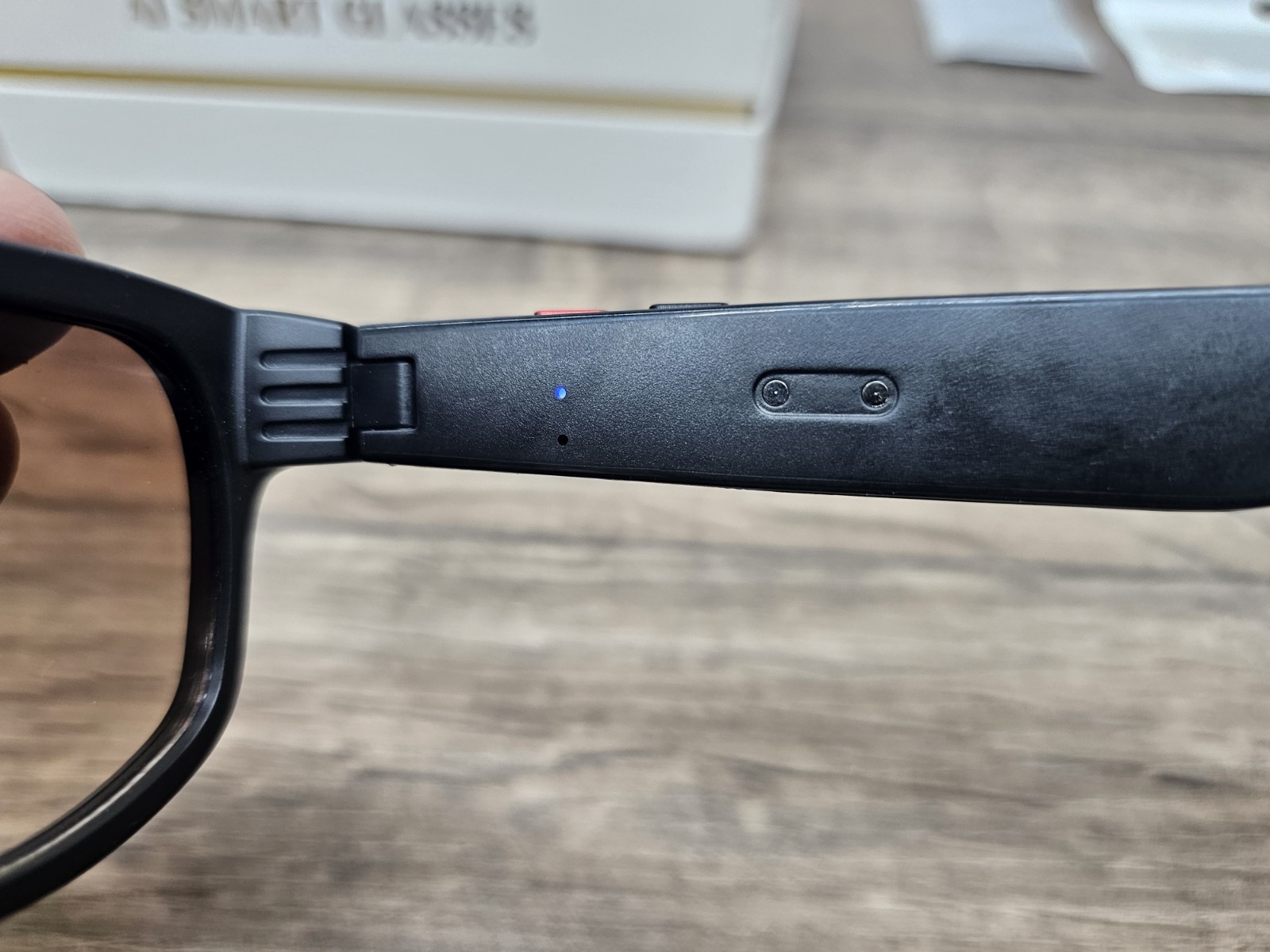 AIMB-G1 AI Smart Glasses 8MP Camera, Wi-Fi Bluetooth, 3 Lens Set, Black