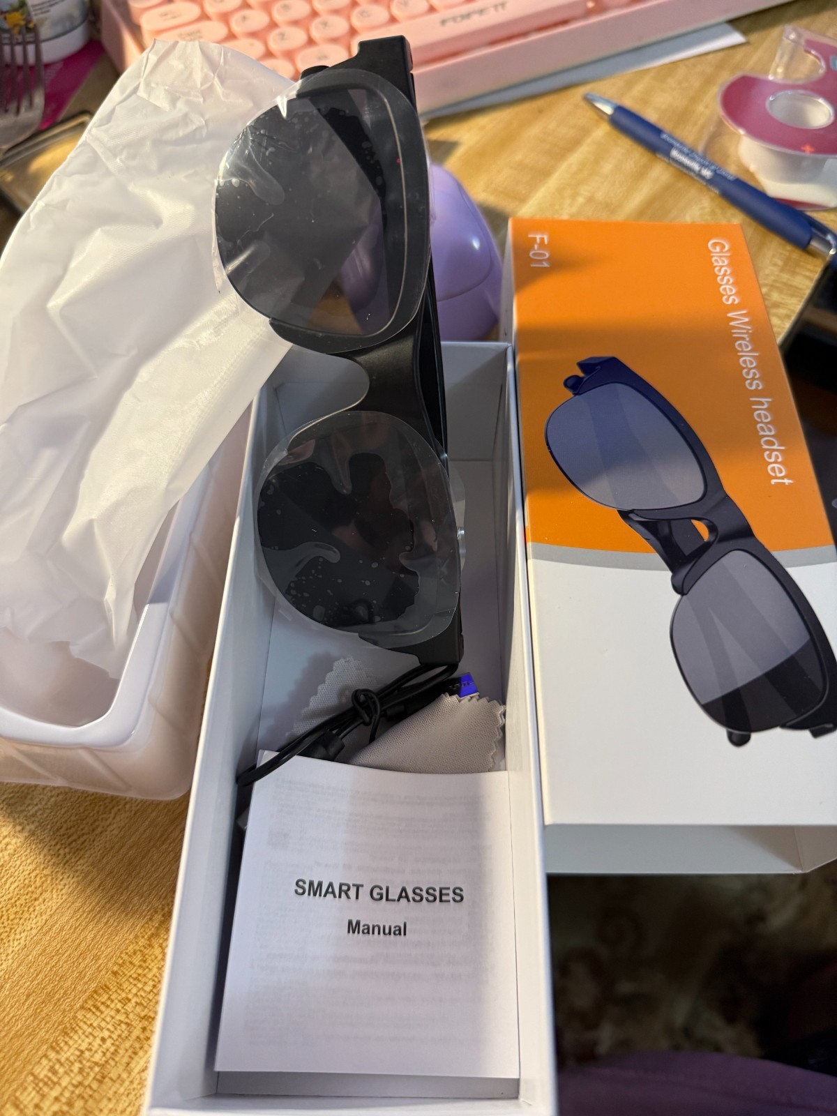 Wireless Bluetooth Glasses Music Headset Hands-free Calls Smart Audio Sunglasses