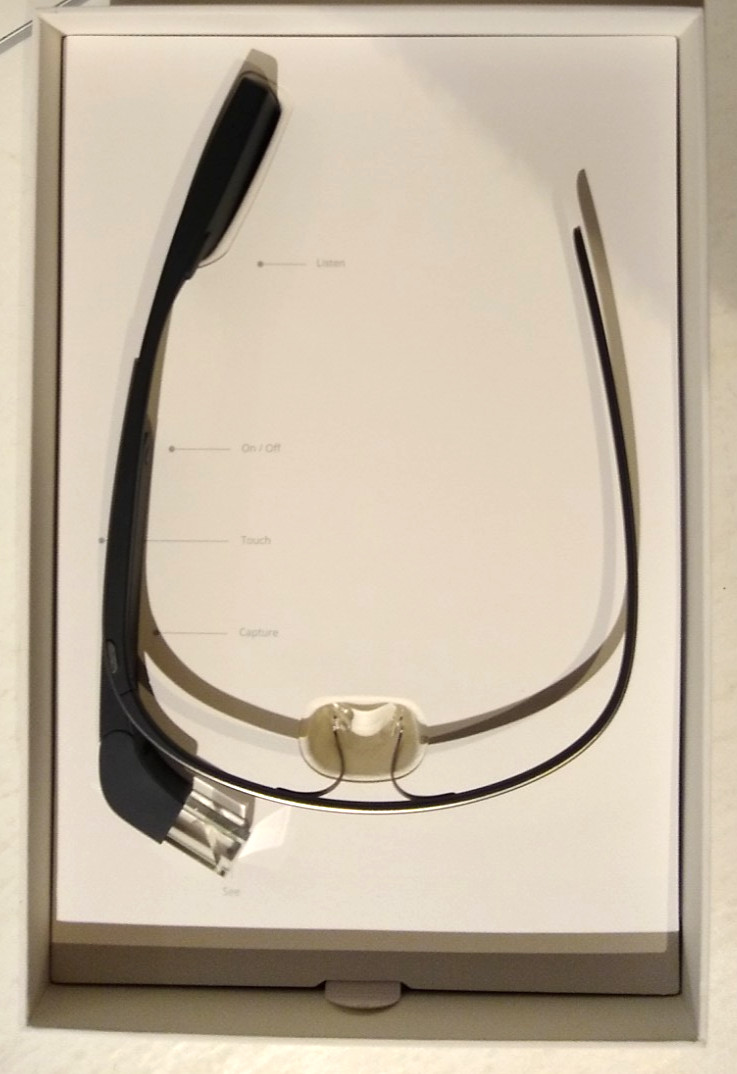Google Glass Explorer Edition XE-C Frame Prism Earbud Case, Gift Box V1.5 US Kit