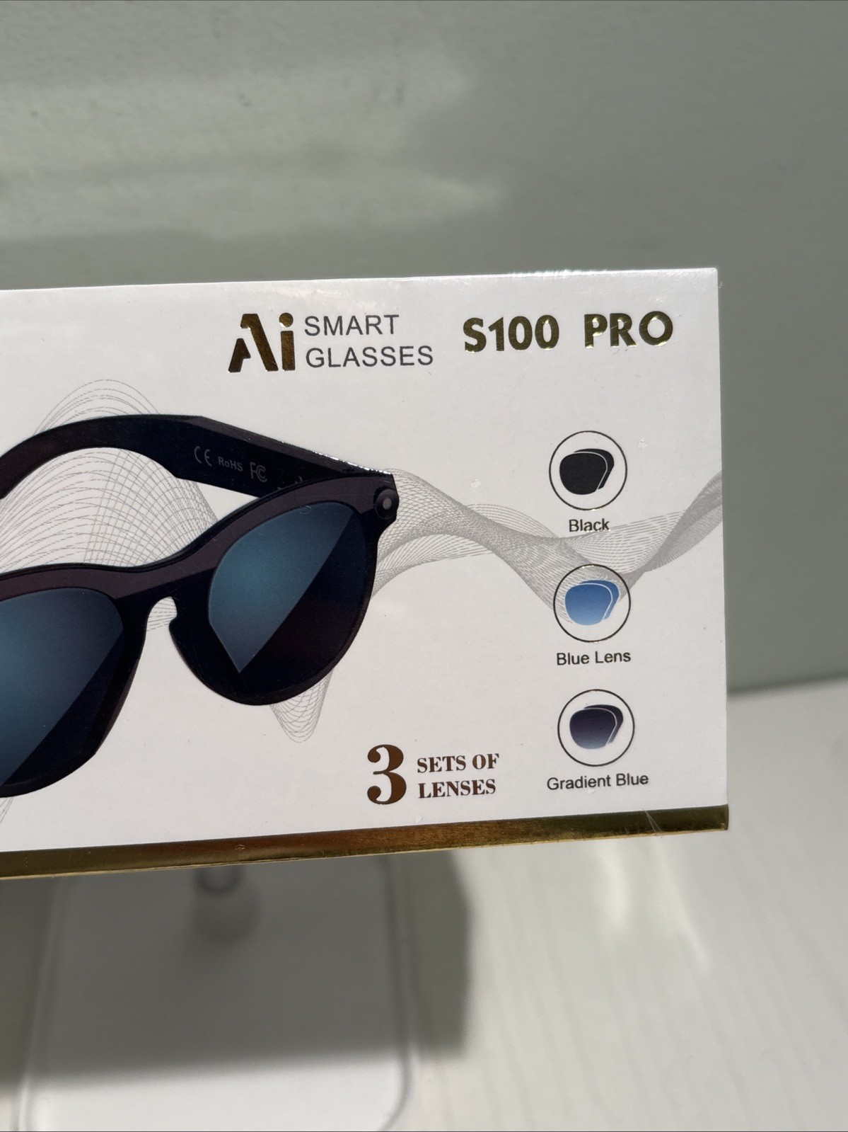 AI Smart Glasses with Camera Video — Supports iOS Android