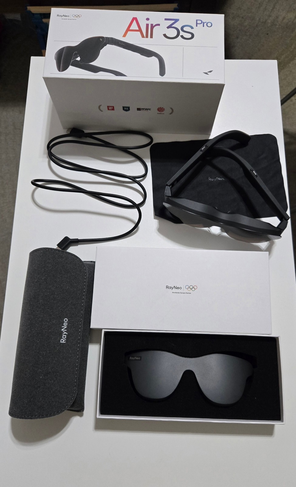 RayNeo Air 3s Pro AR/XR Glasses 201” 1200 Nits 120Hz Next-Gen Personal Theater