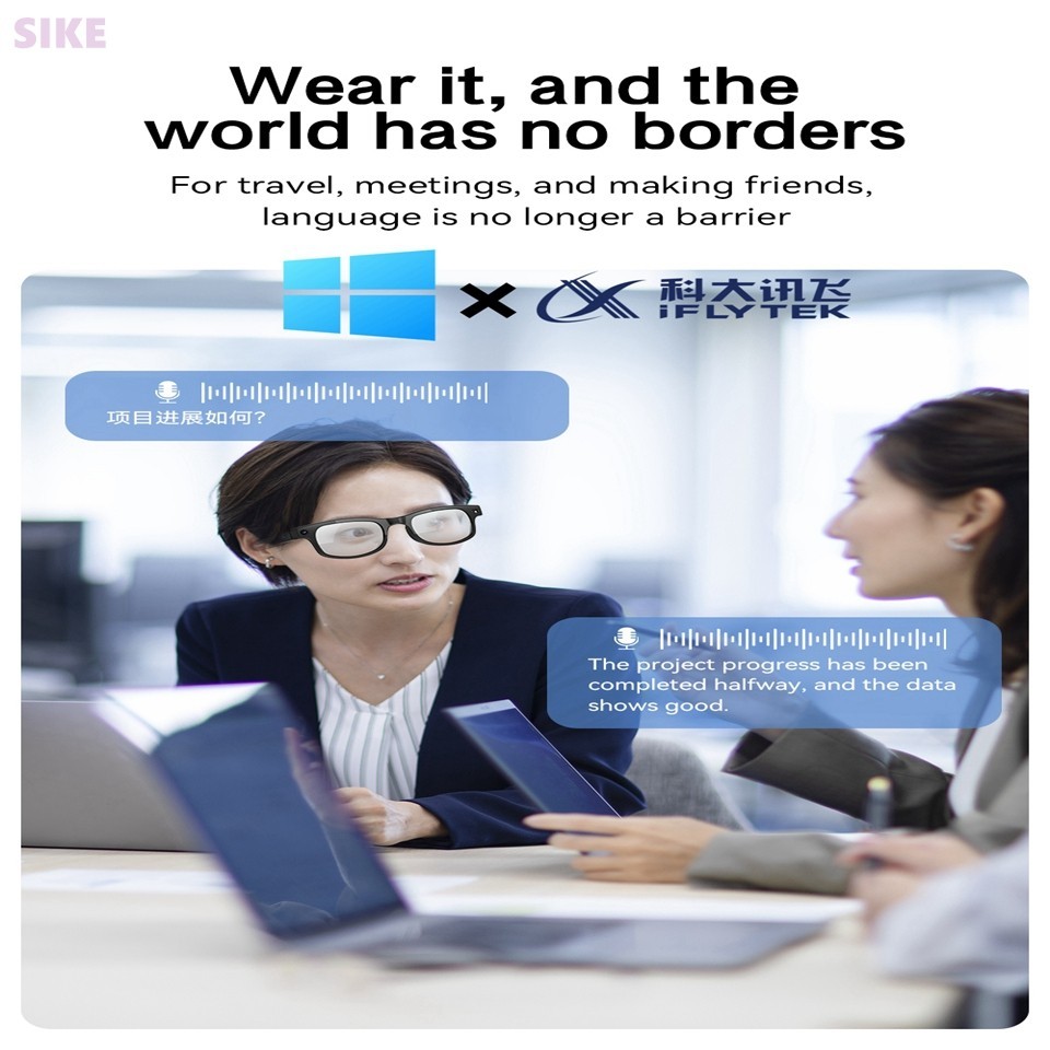 Smart Glasses Bluetooth Audio Sunglasses Call & Music Headset Open Ear Headphone