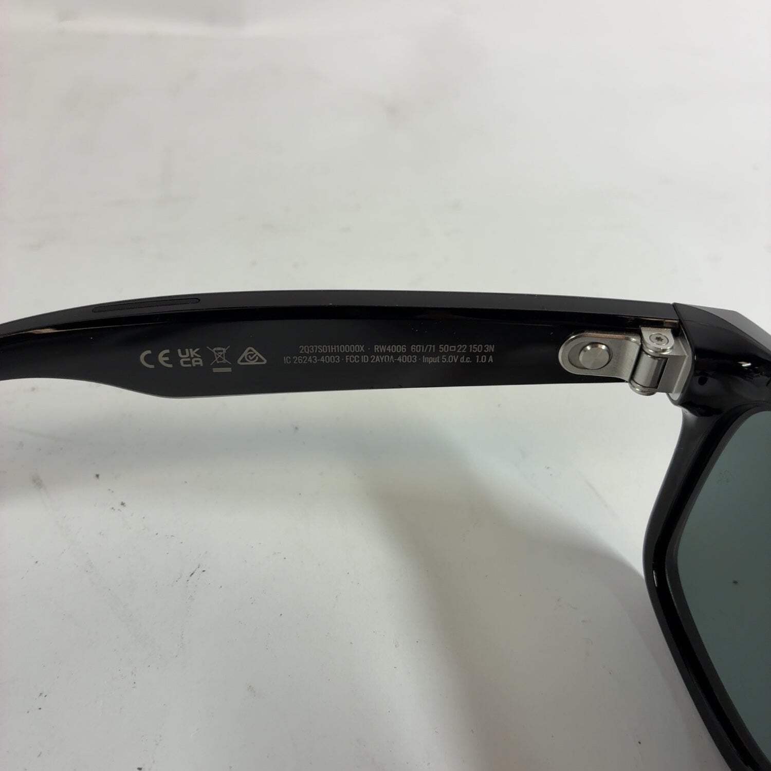 Ray-Ban Meta Wayfarer Shiny Black Standard RW4006 601/71 AI Smart Glasses