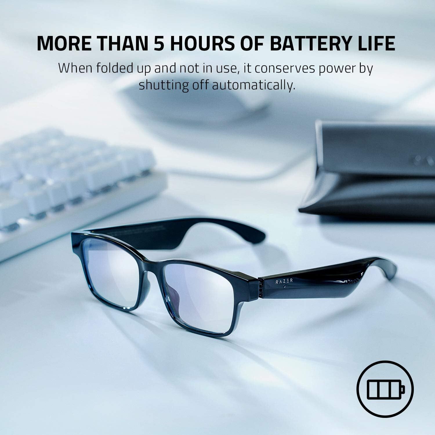 Razer RZ82-03630400-R3U1 Anzu Smart Large Round Glasses withBlueLight Filtering
