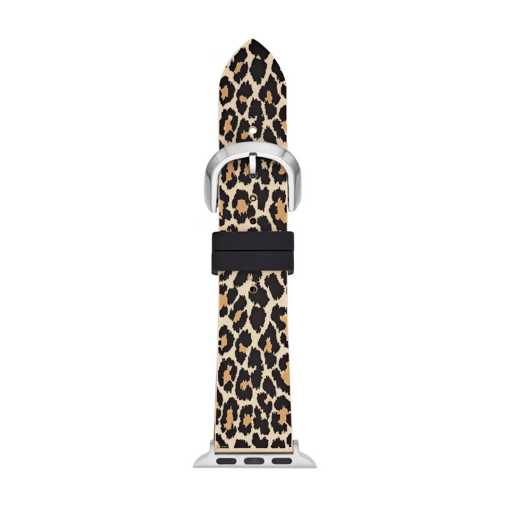 Kate Spade New York Apple Watch Silicone Band Strap Leopard Print 38/40mm