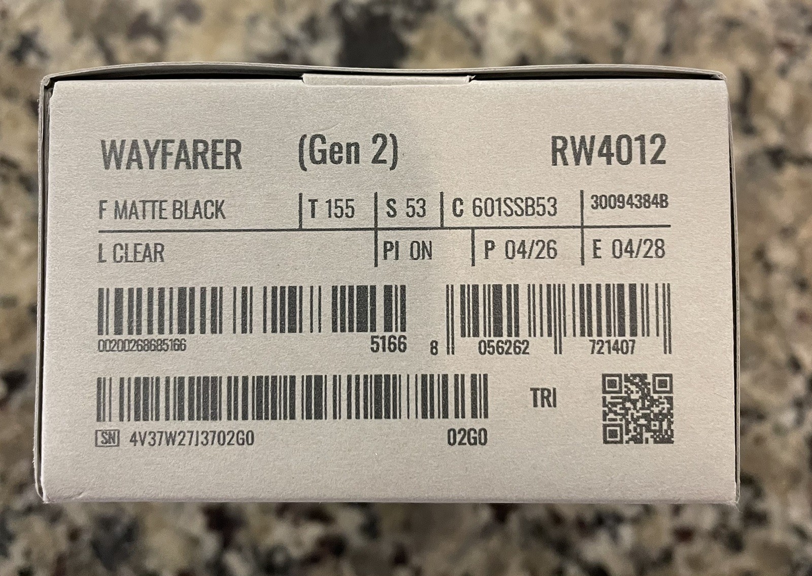 RAY-BAN Meta GEN 2 Wayfarer Smart Glasses Black/ Clear Size LARGE