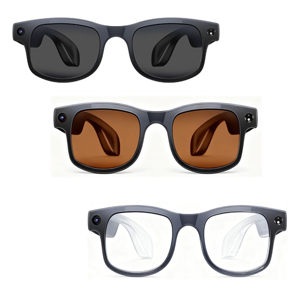 Hands-free AI Camera Glasses Built-in Microphone for Secret recording