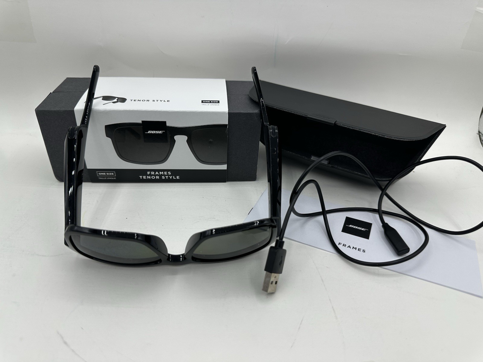 Bose Frames Tenor Style Bluetooth Audio Sunglasses Black AS IS FOR PARTS BROKEN