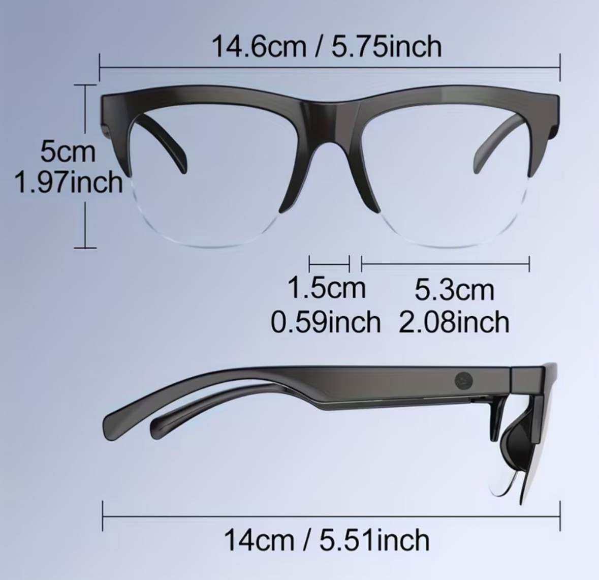 Wireless Smart Glasses With Audio & Voice Call Capabilities, Designed For Travel