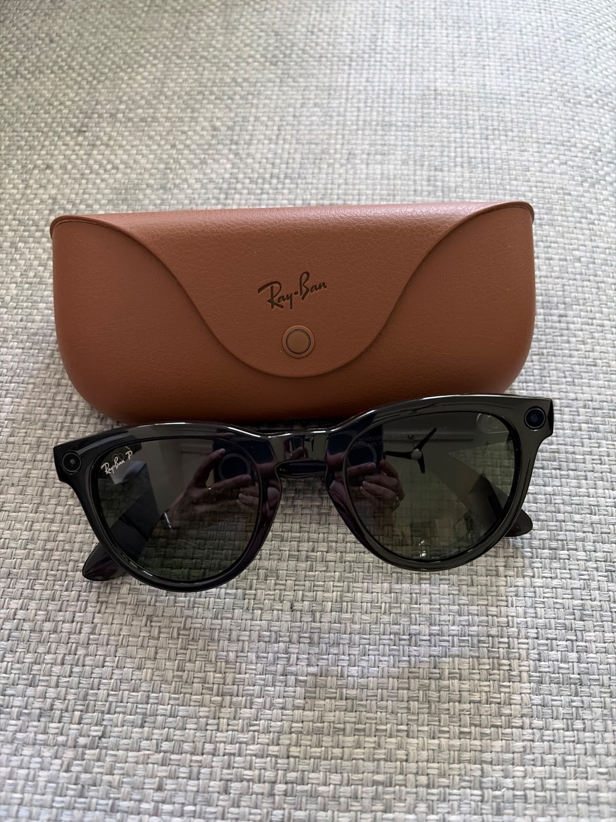 Ray-Ban Meta (Gen 1), Headliner, Shiny Black | Smart Al with polarized lenses