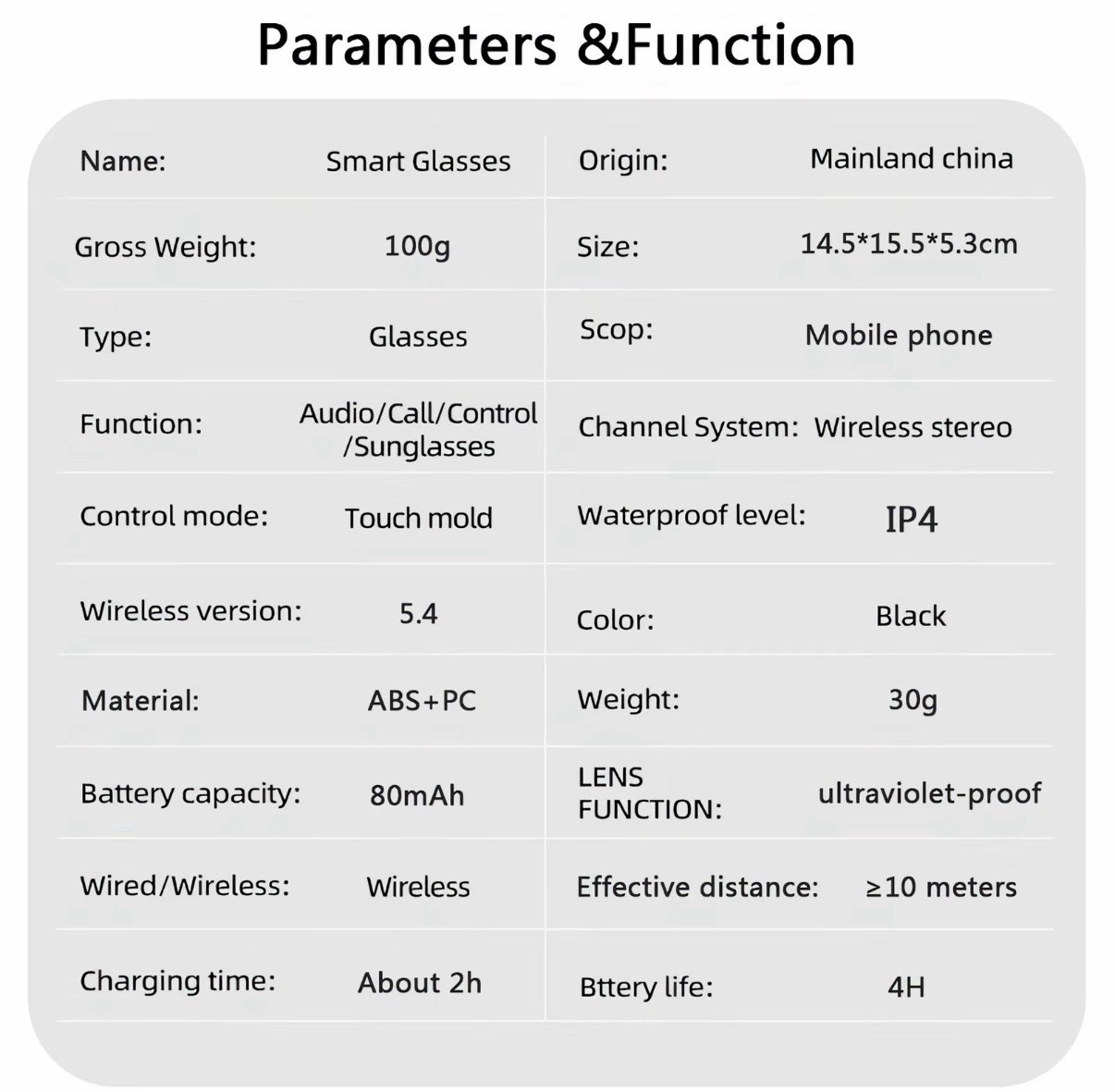 Sunglasses w Speaker HD Voice Calls,Wireless ConnectHands Compatib w Smartphones