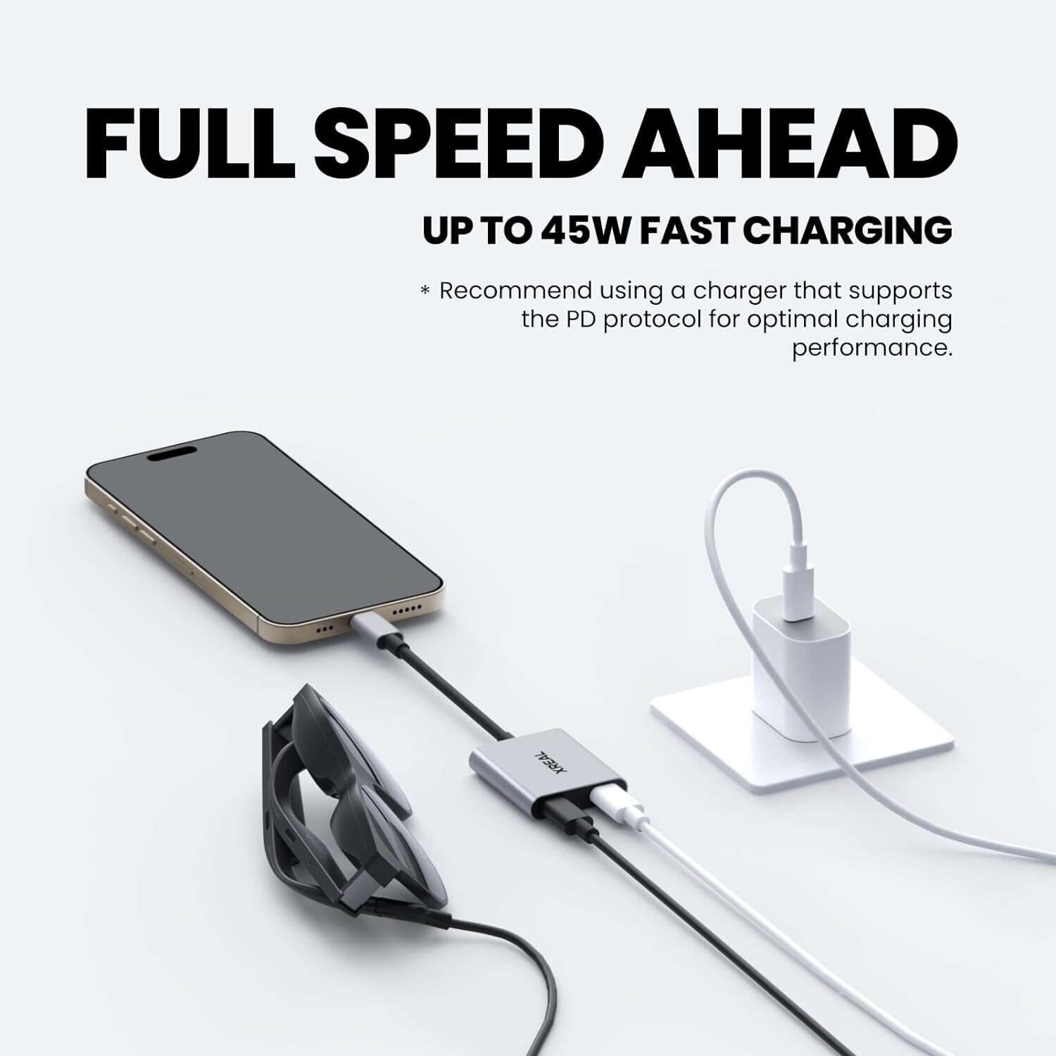 Xreal HUB Plug and Play Charging Converter Accessories for Xreal Air AR Glasses