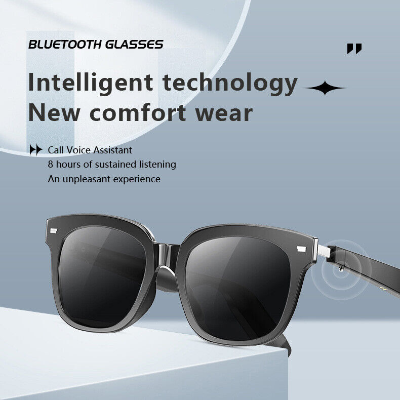 Hot Smart Bluetooth Audio Glasses with Speakers Music Glasses,Touch Voice -T3