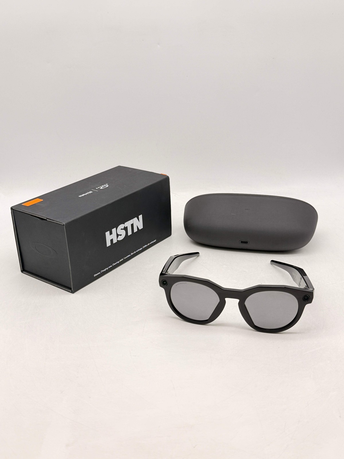 Oakley Meta HSTN Smart Glasses 00W8002 Black Frames w/ Prizm Black Lenses