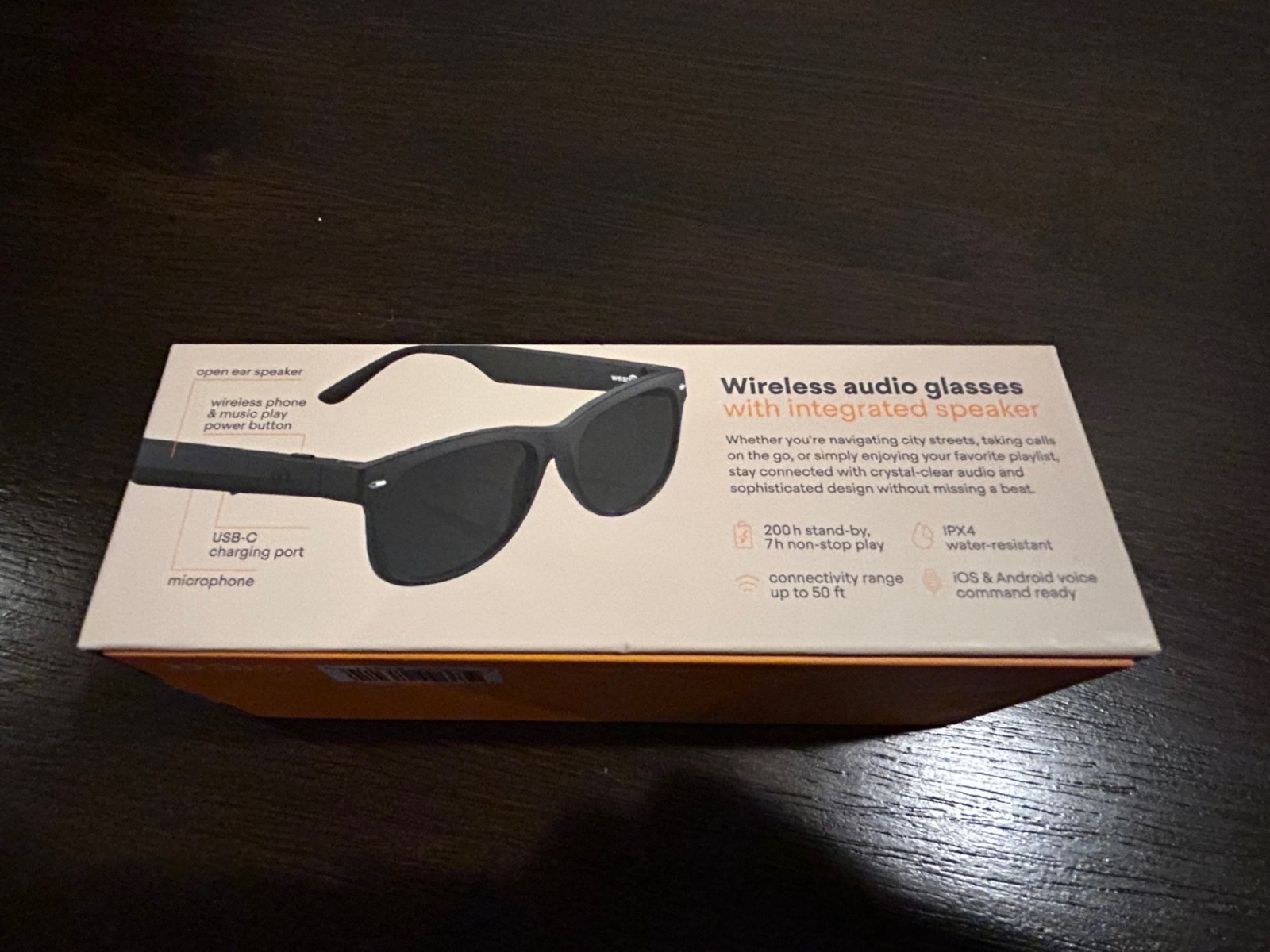 Wear IQ Smart Glasses with wireless phone and music play, UV400