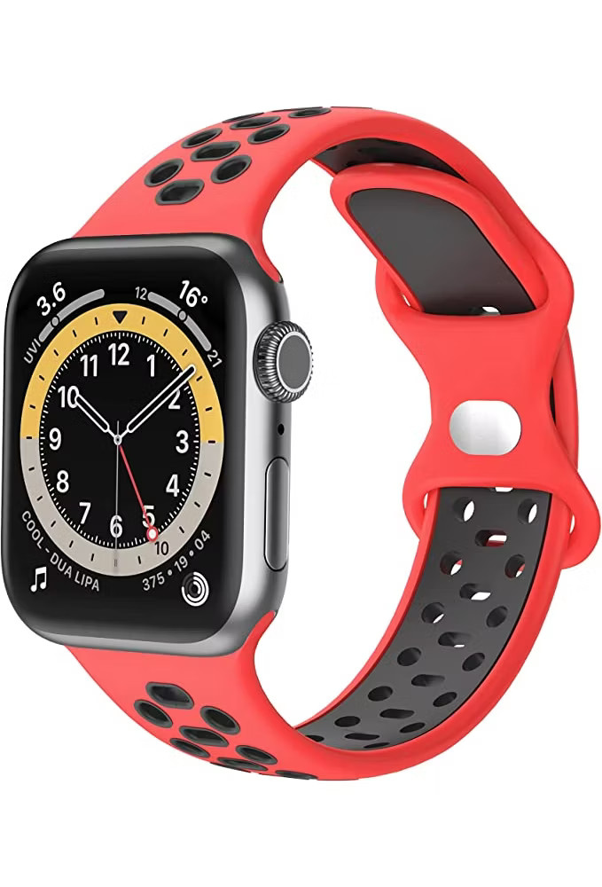 Worryfree Gadgets Silicone Band for Apple Watch 38/40/41mm Breathable Sports
