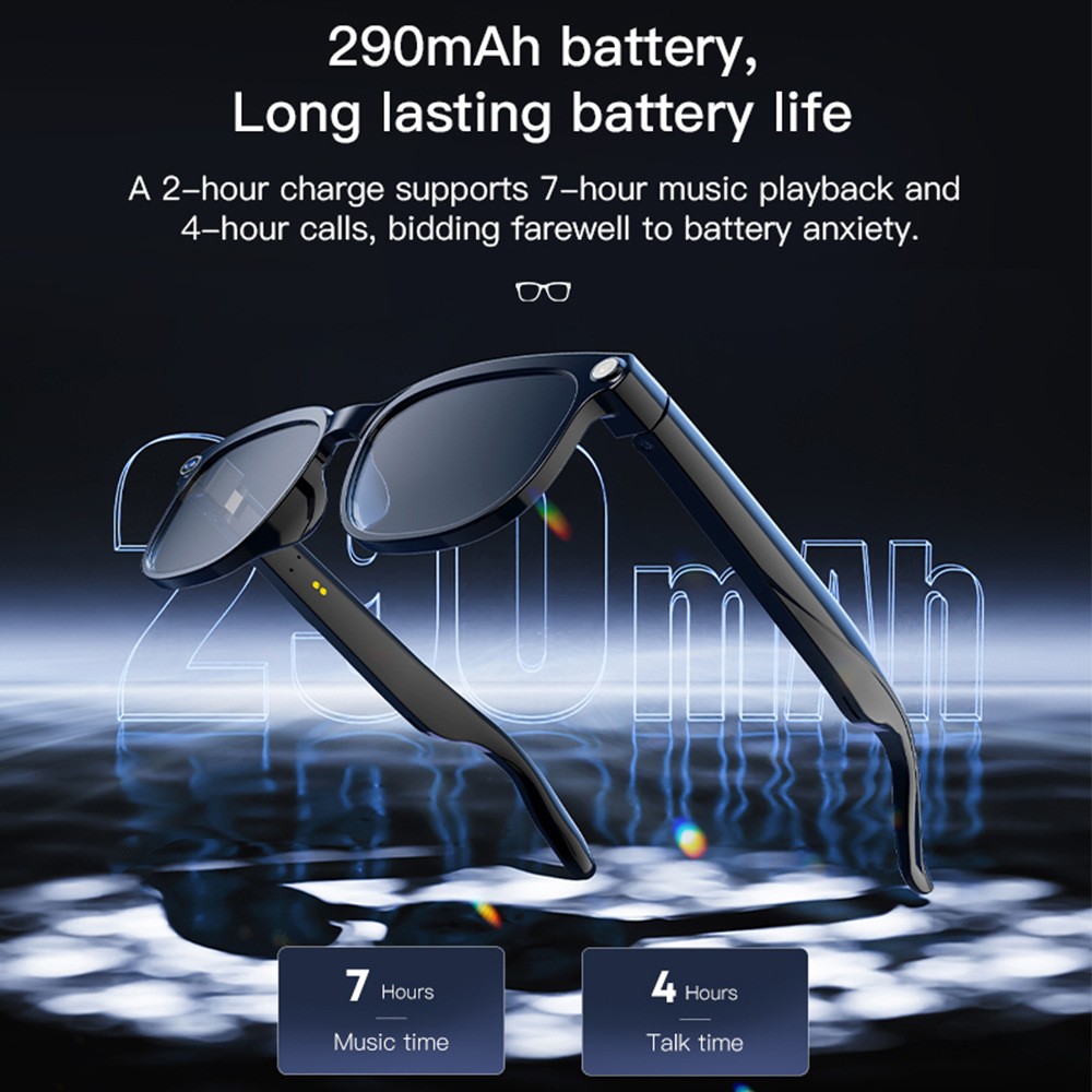 M02S AI Smart Glasses Camera Bluetooth/Photo Taking/Video Recording/Translate DH