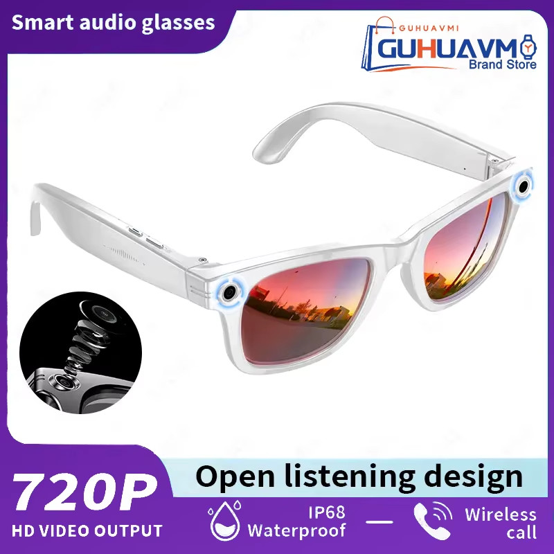 AI Smart Glasses With 8MP Camera Translation Bluetooth Calls Music 2025 New Tech