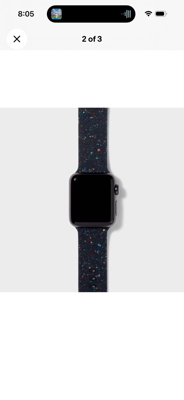 Apple Watch Silicone Band 38/40/41mm – heyday Black Speckle