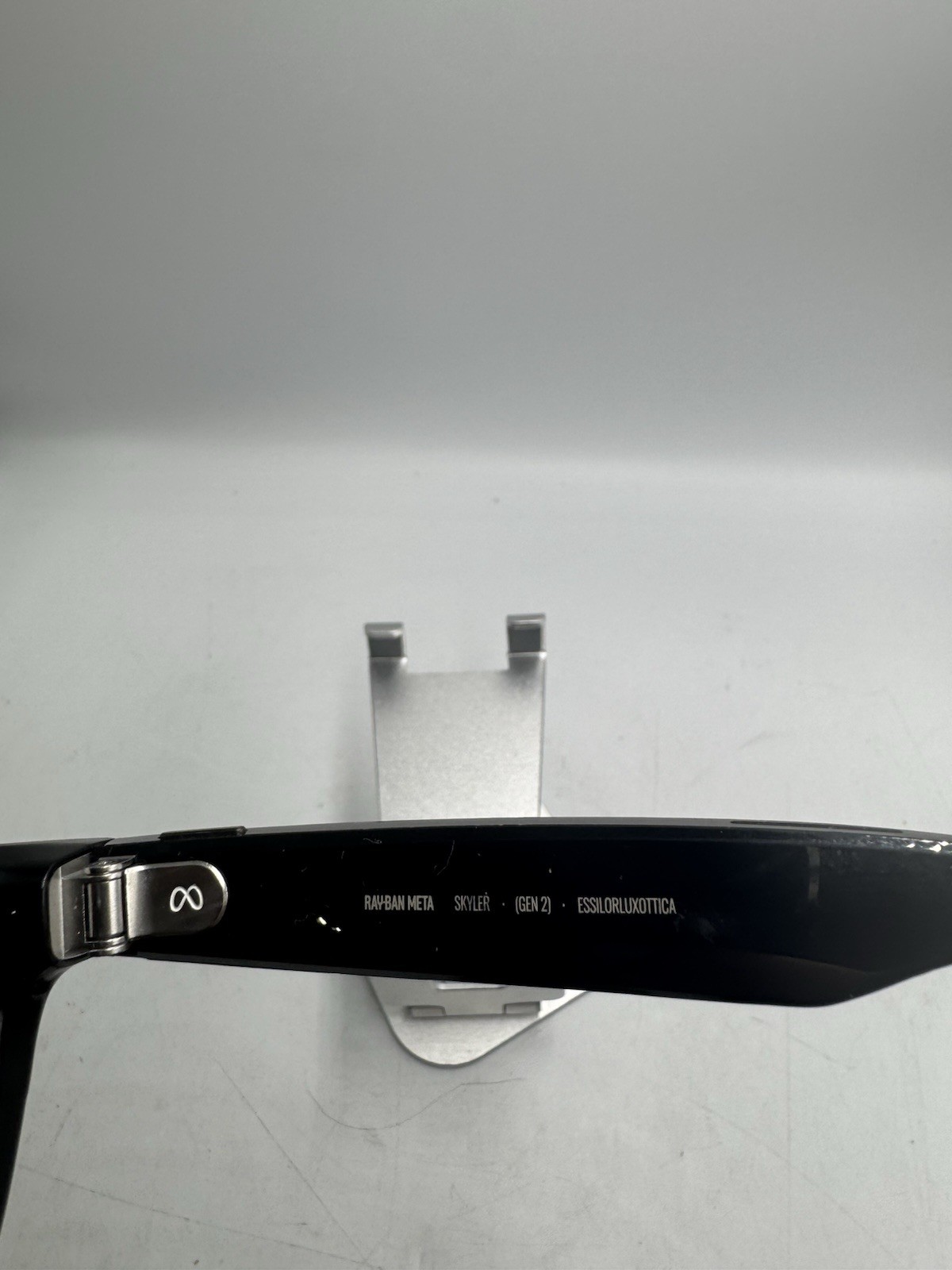 Ray-Ban Meta Skyler Gen 2 Shiny Black Grey Lens 52mm RW4014 Smart Glasses Used