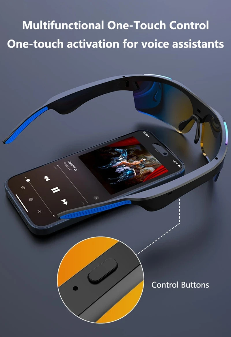 AI-Powered Translation Bluetooth Glasses
