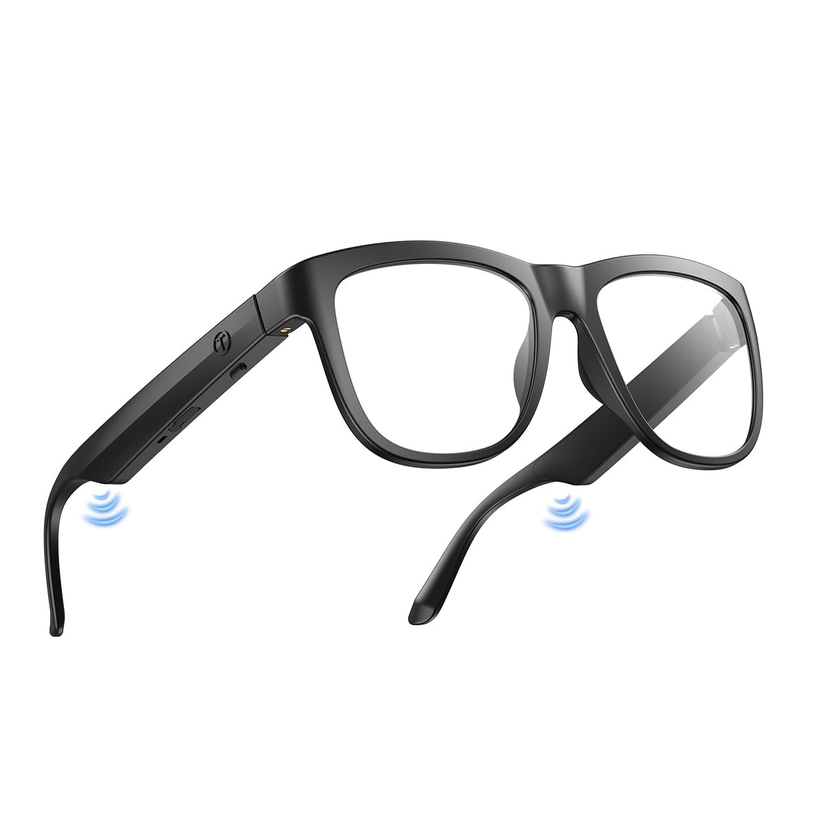 Bluetooth Smart Glasses with Mic & Speakers, Blue Light Blocking, Voice Control,