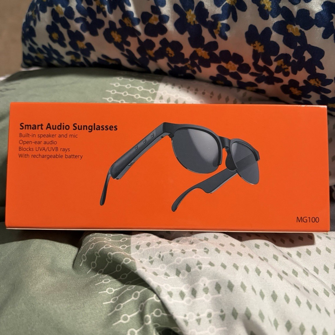 MG100 Smart Audio Sunglasses Bluetooth Open-Ear Built-In Speaker & Mic