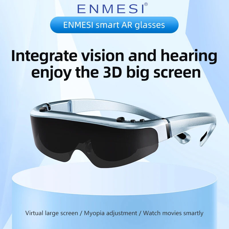 ENMESI V30 3D Smart AR Glasses 400″ Virtual Giant Screen 600° Myopia Adjustment