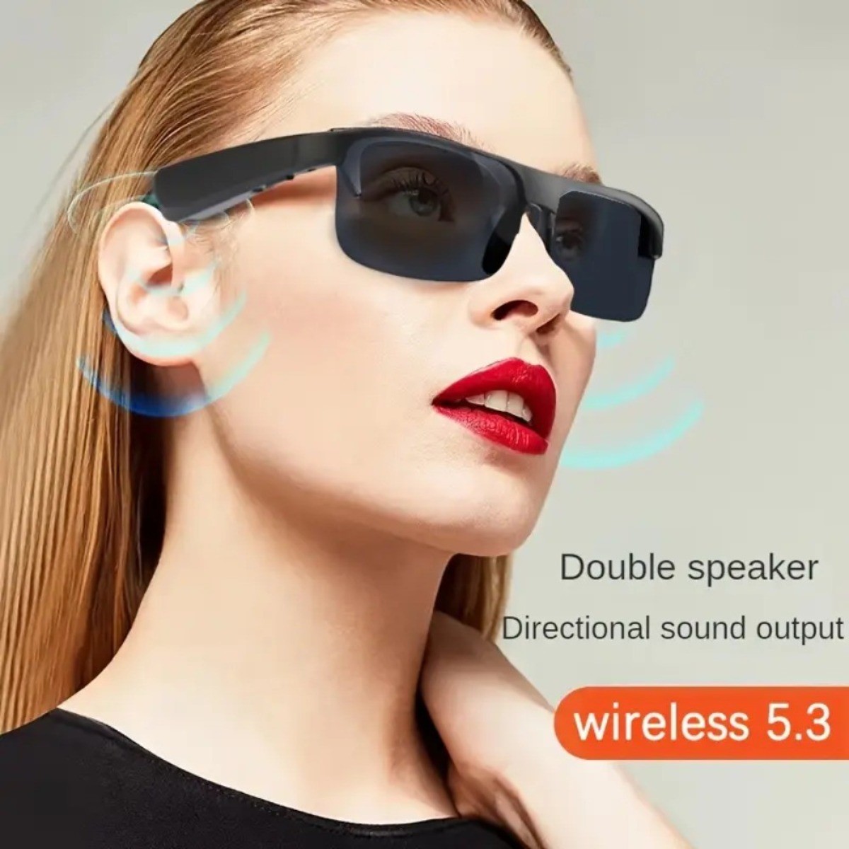 Smart Glasses,Intelligent Communication Wireless Bluetooth Glasses for Women/Men