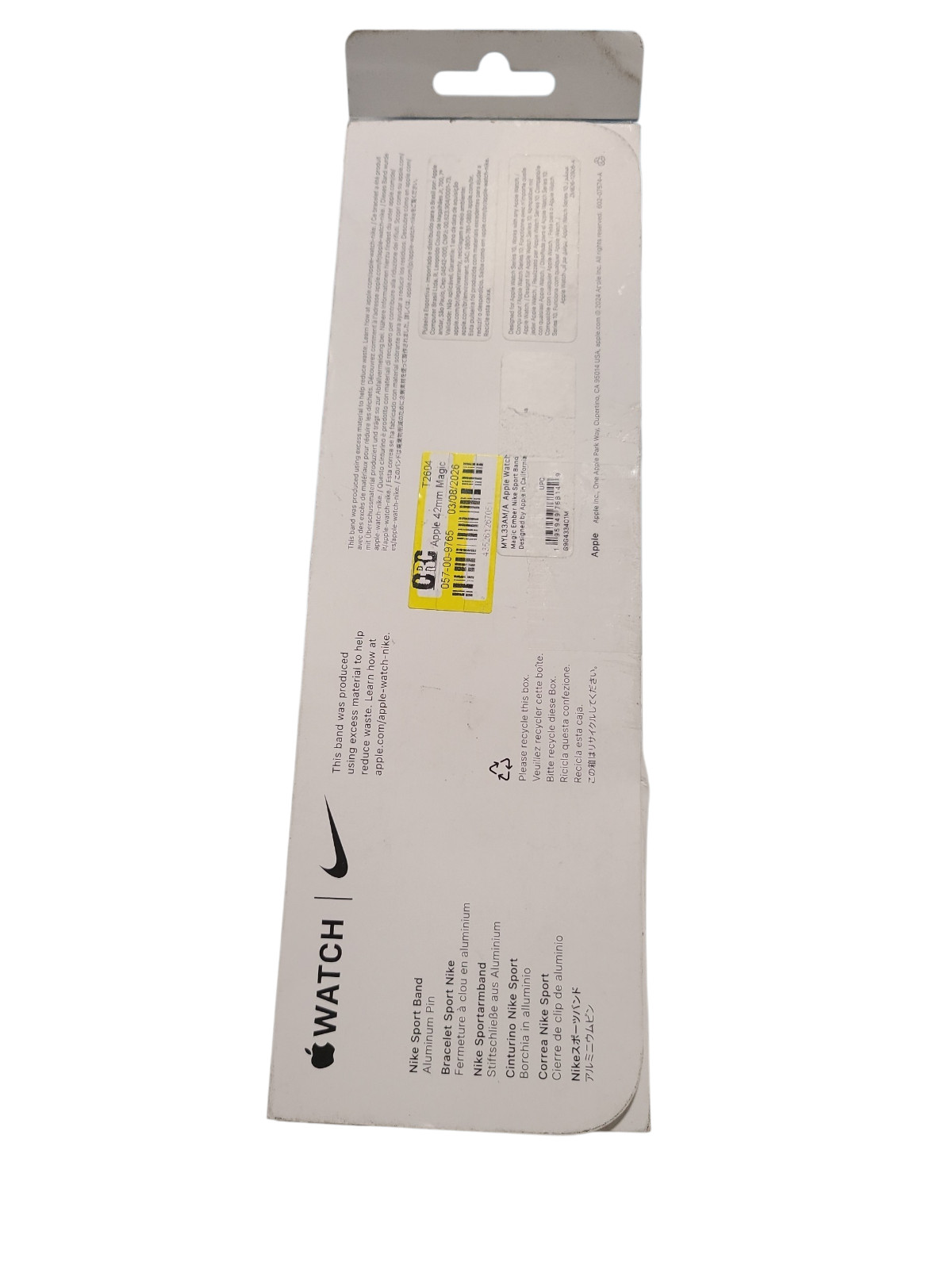 Apple 42mm Magic Ember Nike Sport Band – M/L