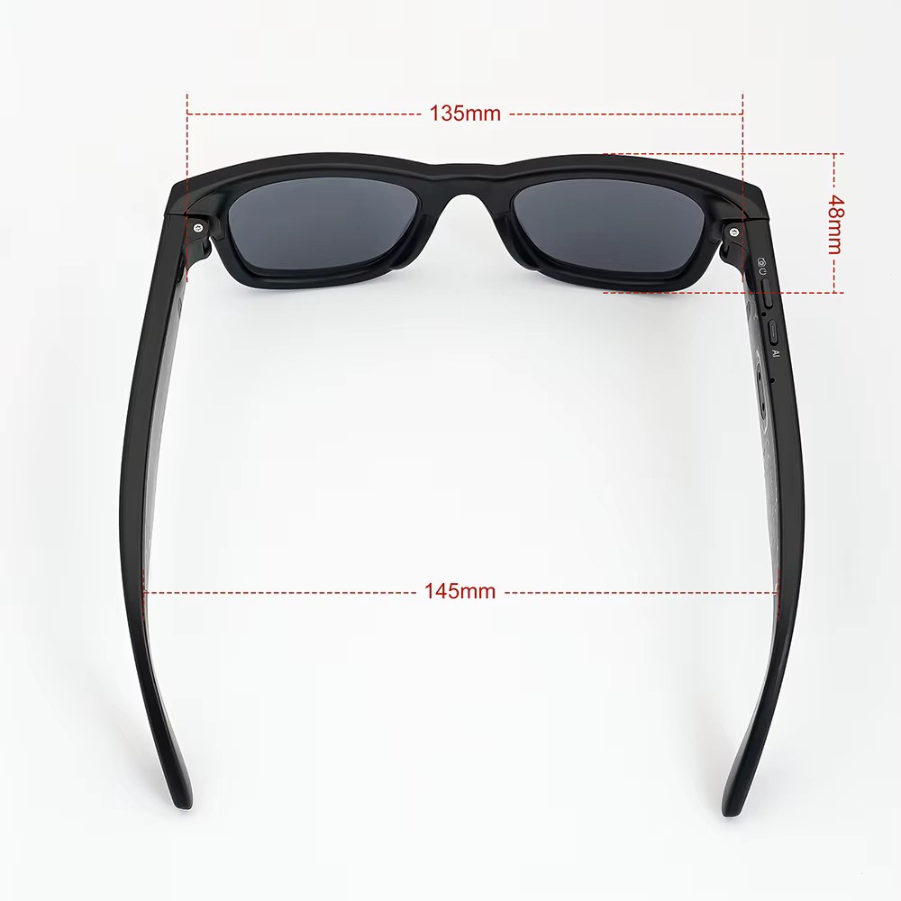 AI Smart Glasses Gradient Lenses Men Women 8MP Camera 4K HD Video Recorder