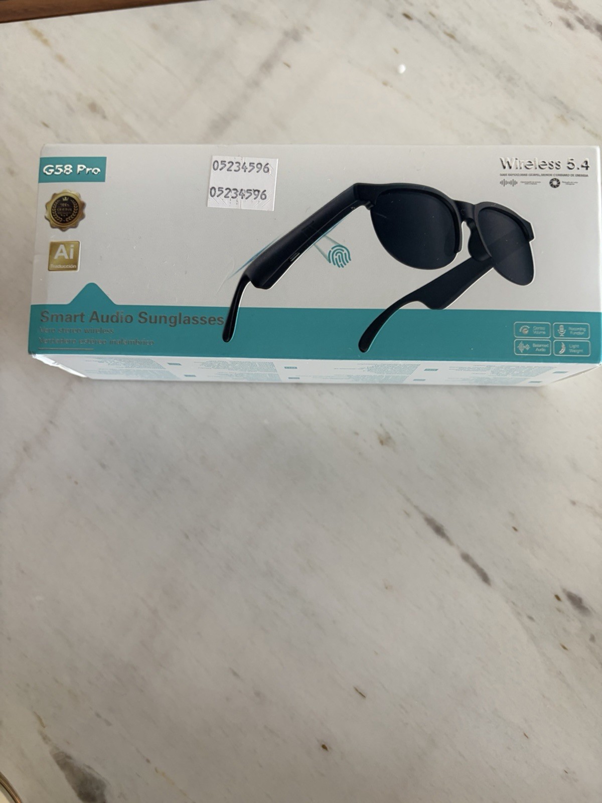 Smart Audio Sunglasses Bluetooth 5.4 AI Translation Wireless Open-Ear Headset