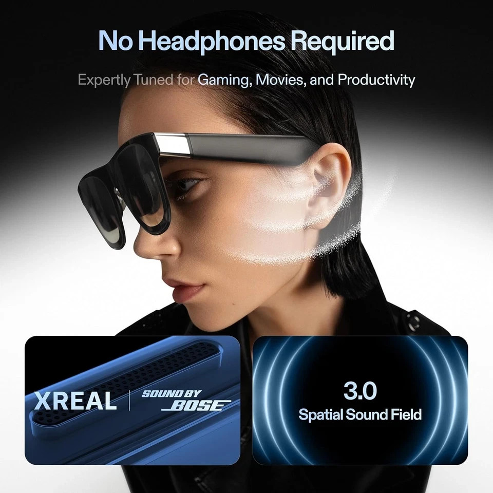Xreal One Pro – Size L – AR Glasses 3DoF Smart Glasses 57°FOV 120Hz 700Nit