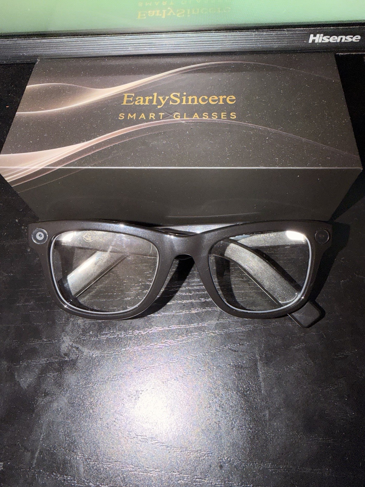 EarlySincere 4K Video Recording Smart Glasses with Blue Light Filtering