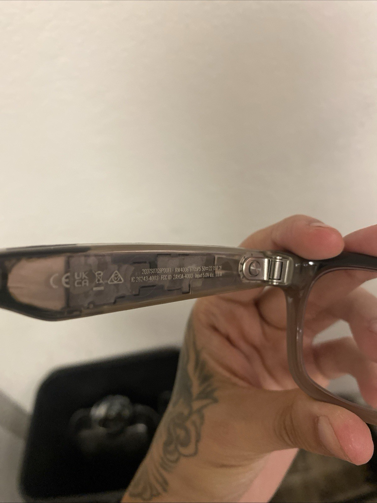 Ray-Ban Meta Wayfarer Smart Glasses RW4006 6705/P5 Warm Stone AS-IS No Case