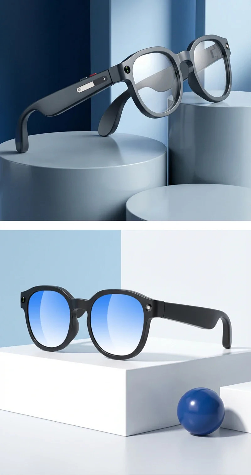 AI Smart Glasses 800W Camera HD Photo Video Voice Translation Bluetooth