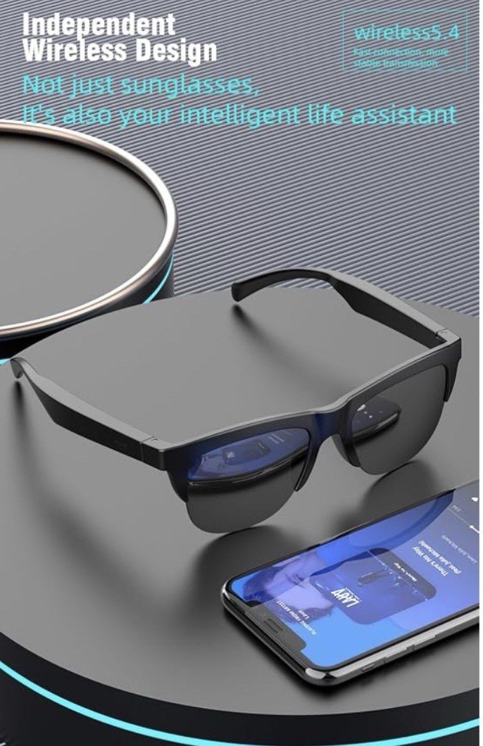F-01 Smart Glasses Bluetooth Wireless Headset IPX4 Waterproof