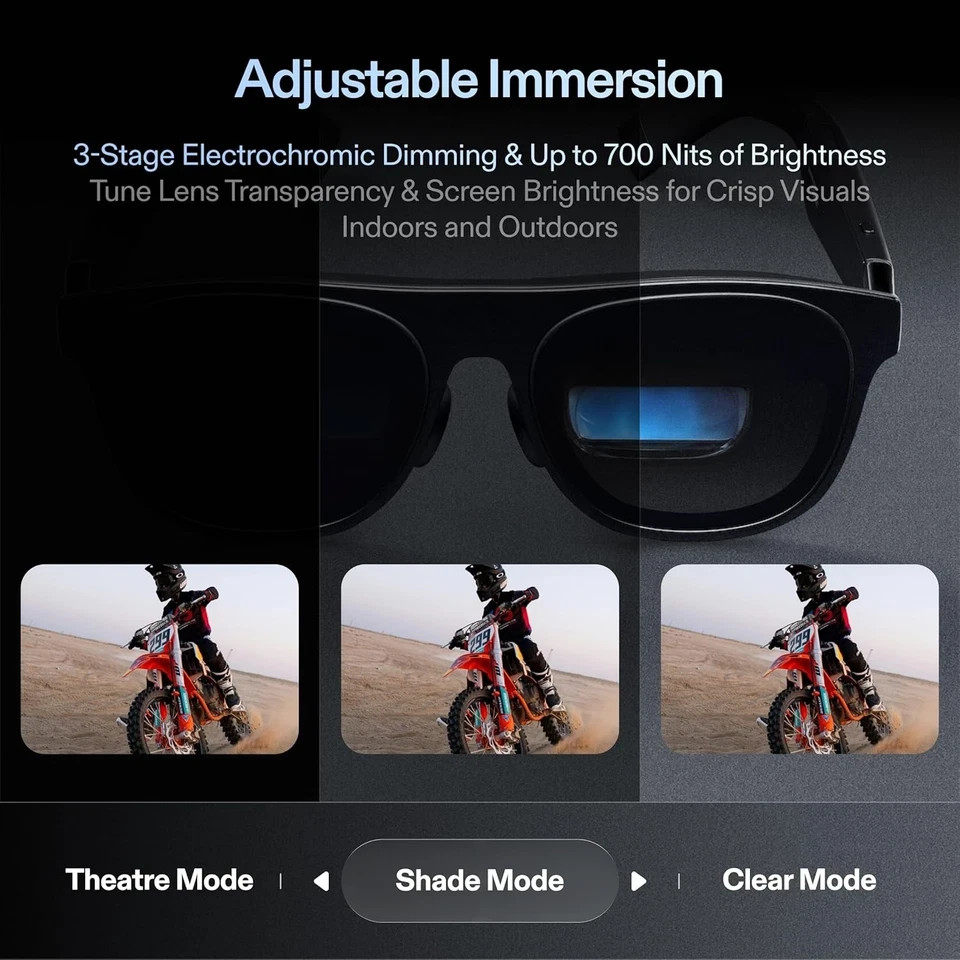 Xreal One Pro – Size L – AR Glasses 3DoF Smart Glasses 57°FOV 120Hz 700Nit