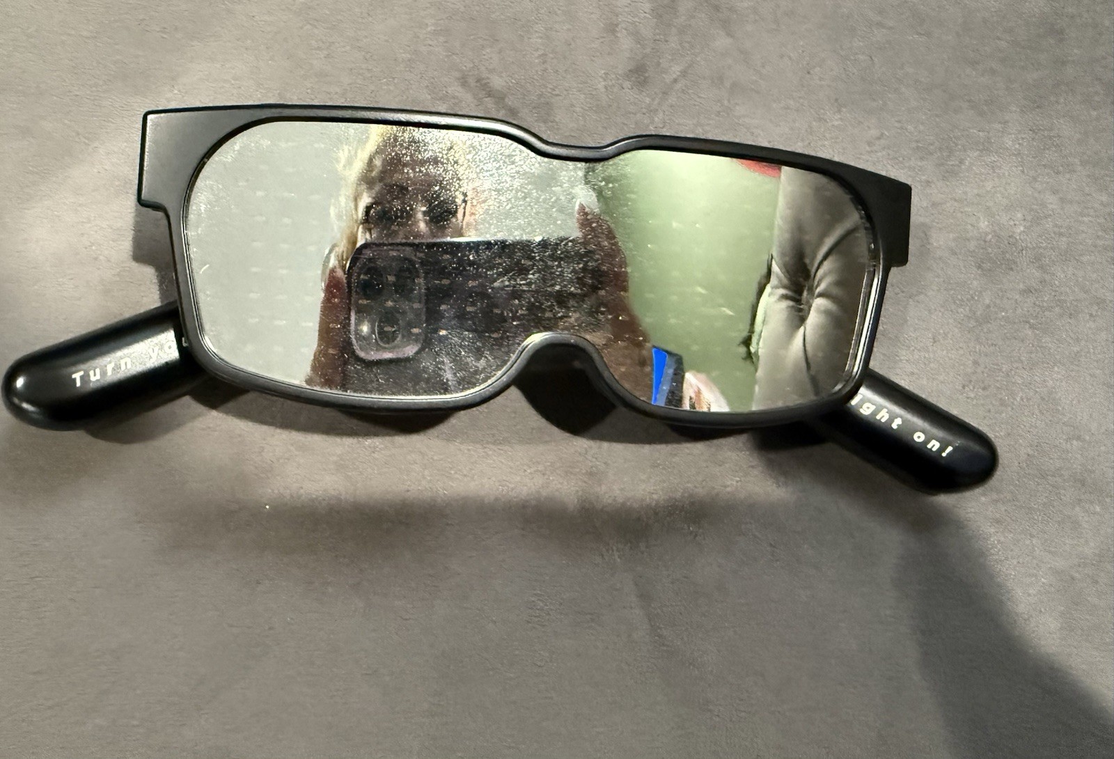 CHEMION LED Smart Glasses Any Color Any Words Through Smart Phone App