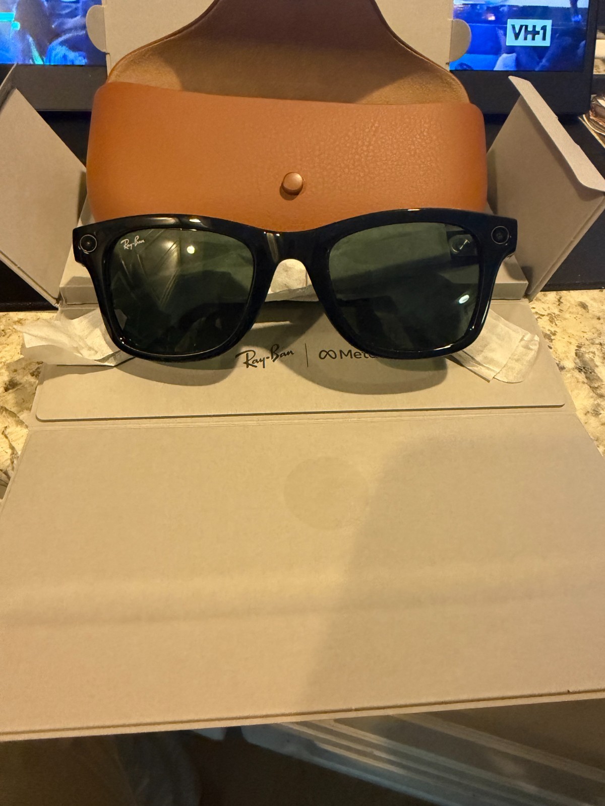 Ray-Ban Meta Wayfarer Smart Sunglasses – Standard Size Shiny Black Frames…