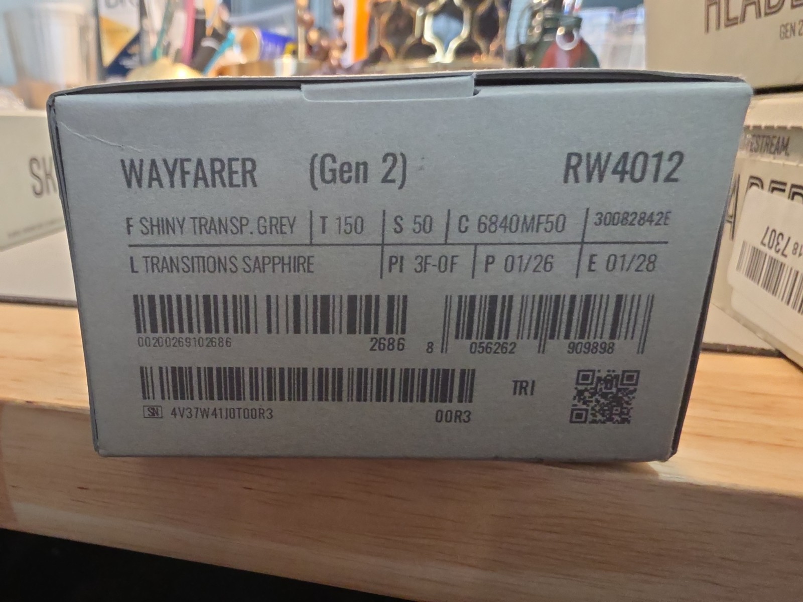 RAY-BAN Meta GEN 2 Wayfarer Smart Sunglasses Grey / Blue Transitions M SEALED